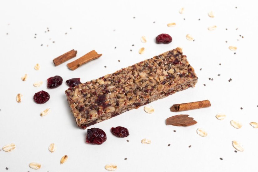 Brusinková se skořicí sebranky müsli